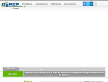 Tablet Screenshot of gerep-environnement.com